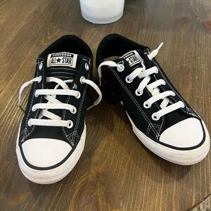 Converse Kids Black and White All Star Sneakers